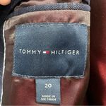 Tommy Hilfiger women’s 20 button suit jacket sport coat navy red blazer Photo 6