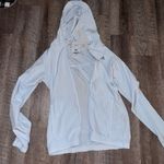 Adidas  Light Gray Hooded Jacket Photo 0