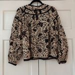 Ulla Johnson  Kirana Blouse Plumeria Floral Print‎ Top Size 4 Statement Sleeves Photo 9