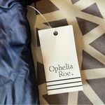 Ophelia Roe Navy Fitted Short Sleeve Double Layered Nylon Crew Neck T-Shirt S Photo 6