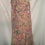 Alex Marie WO SIZE 16P ONE SHOULDER DRESS PEACHY FLORAL DESIGN LINED PLEATED EUC Photo 4