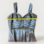 Adrianna Papell  Occasions Size 12 Shimmering Blue Dress and Bolero Jacket Set Photo 10