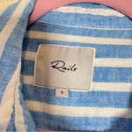 Rails  Blue White Striped Linen Blend Button Down Shirt Womens S Lightweight Top Photo 3