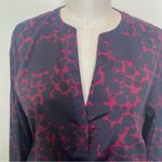 Gap  Floral Mini Dress in Navy and Burgundy, Drop Waist size M Photo 9