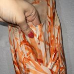 Anthropologie Elevenes  Orange Lophelia Coral Silk Blend Jumpsuit 2 Photo 4