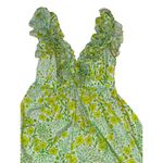 Lilly Pulitzer Vintage 1970s Maxi Dress Green Yellow Floral Photo 1