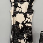 Apt. 9  Fit & Flare Sleeveless Women's Dress Women's Size Large Stretchy Black White Photo 0