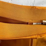 Joie  Satin Wide Leg Palazzo Pants Orange Size 10  Cropped Flat Front Leg Pull On Photo 5