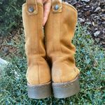 BORN Brown Leather Suede Mid Photo 5