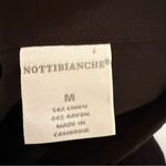 Nottibianche Short Sleeve Notch Collar Woven Linen Blend Button Dress SZ M NEW Black Size M Photo 5