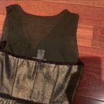 Charlotte Ronson | Metallic Gold Tulip Dress 0 Photo 9