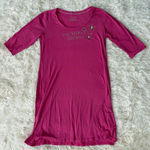 Victoria's Secret  Sleep Shirt Nightgown Pink Embellished 3/4 Sleeve‎ Casual Photo 0