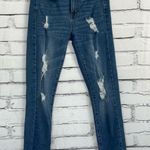 Aero High Rise Jegging Distressed Skinny Jeans Medium Wash Women’s 4 Stretch Y2K Blue Photo 0