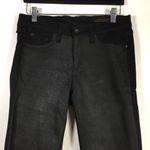 Rag and Bone Hyde Genuine Leather Panel Jeans Size 29 Coal Photo 9