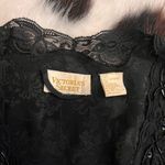 Victoria's Secret Vintage Victoria’s Secret Silk Lace Beaded Sequin Tie Night Robe Photo 5