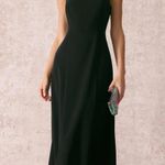 RIHOAS The Black Square Neck Sheath Midi Dress Size XS Photo 0