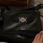 Versace  Black Medusa Pouch with Silver Accents Photo 4