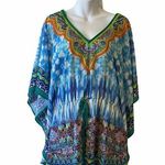 PeachPuff drawstring batwing sleeve romper Green Size M Photo 0