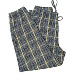 Messhi Womens L Black/White Plaid Checkered Elastic Waist Jogger Pants Stretch Yellow Size L Photo 4