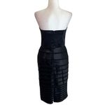 White House | Black Market Strapless Cocktail Dress Black. Size 6 Photo 5