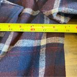 Cupcakes & Cashmere Plaid Window Pane Midi Wool Winter Holiday Blue Burgundy XS Photo 2