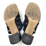 VAN ELI blue fabric slides Size 7.5 Photo 6