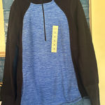 st. john's bay  Long Sleeve Scoopneck Pullover Top - Size M -‎ Black Blue Photo 0