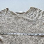 ZARA Knit Dress Womens Size S Beige Knit Short Sleeve Cotton Acrylic Linen Blend Photo 4