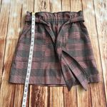 ZARA TRF Collection Women’s Plaid Red and Black Mini Skirt with Pockets Size 28 Photo 7