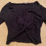 Nasty Gal Black Long sleeve Crop Top Photo 1