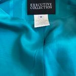 Executive Collection Vintage Teal Pinstripe Suit Photo 4