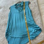 Heimish USA Women's M Sleeveless Polo Tunic Tank Bright Blue Collared Preppy Size M Photo 6