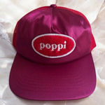 POPPI Pink Red Mesh Trucker Hat Cap NEW without tags Photo 0