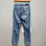 ANINE BING  Slim Exposed Button Fly Blue Jeans 24 Photo 4