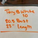 Tory Burch Bateau Top Women 10 White Boho Cottagecore Coastal Grandma Peasant Photo 11