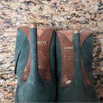 Schutz Green Suede D’Orsay Peep Toe Pumps 6B Women’s High Heel Classic Elegant Photo 10