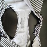 Aerie  Stripe Bikini Bottoms with Ruffles NWT Size Medium Full Coverage Bottom Photo 6