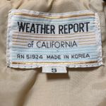 California vintage VTG 70s Women's Suede Leather Belt Knit Cardigan Sweater Jacket Beige Size Small Photo 10