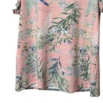 cupio  Blush Womens Short Sleeve Floral Print  v Front Flutter Sleeve Blouse Sz S Photo 6