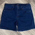 NYDJ  Deep Blue Jean Shorts Ella High rise Denim 12 Photo 0