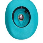 NWOT Dallas Hats Cowboy Turquoise Wide Brim Hat Blue Photo 2