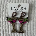 Lavish Martini Glass Statement Earrings Photo 0