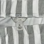 Cato Size XL Gray & White Stripe Paperbag Waist Wide Leg Crop Pants w/ Tie Belt Photo 4