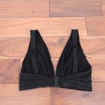 ASOS DESIGN Black Plunge V Neck Bikini Top Bra Swimwear Size US 12 Photo 3