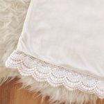 White Knit Floral Tank Size XS Photo 2