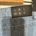 Lazy Oaf  Two-Tone Checkered Denim Skirt W 14” L 19.5” Photo 3