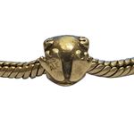 Pandora Sterling Silver 925 ALE Gold Tone Frog Charm Bead Bracelet Photo 4