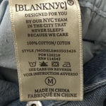 BLANK NYC Womens Sleeveless Belted Blue Denim Jumpsuit Size Large Photo 6