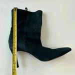 Calvin Klein Bethany Convertible Ankle Boots Size 7 Blue Suede Slim Heels Photo 6