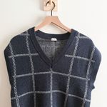 A New Day Navy Plaid Sweater Vest Size S Photo 4